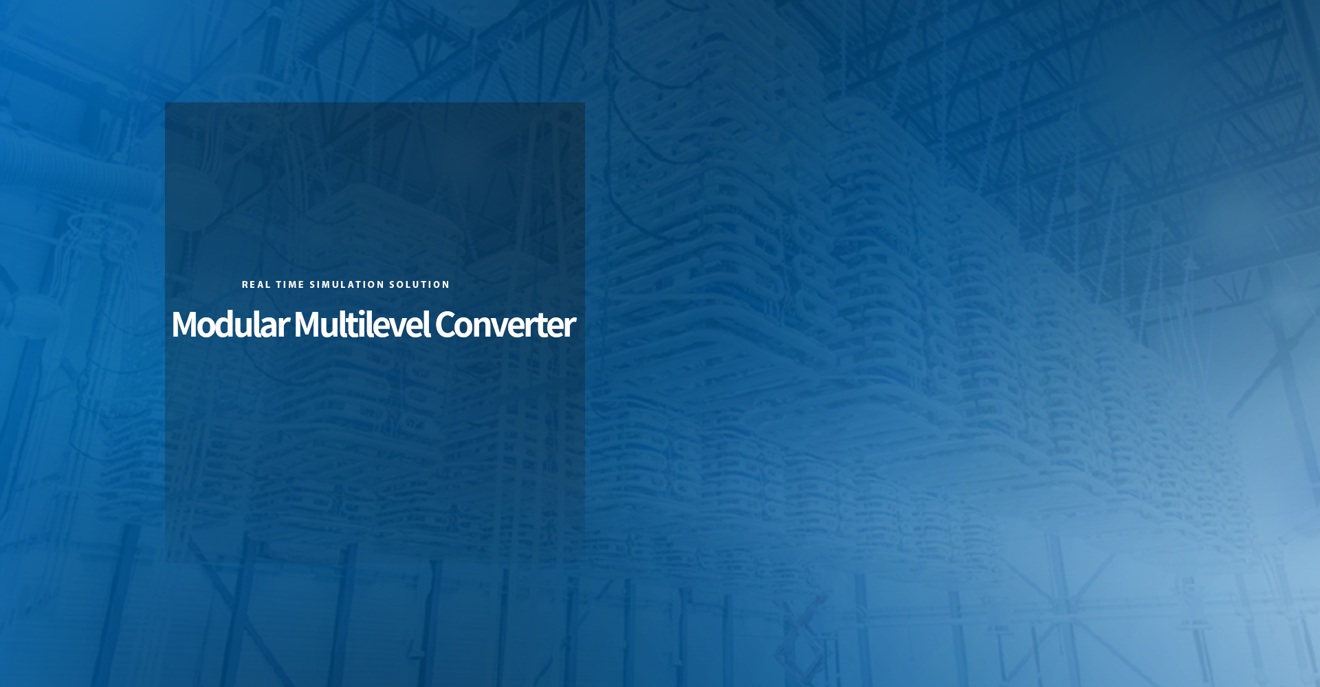 Modular Multi-level Converter(MMC) Real-time simulation